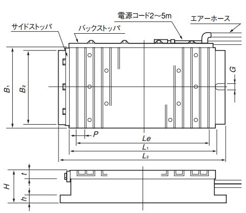 kanetec强力悬浮电磁吸盘ketb 6060b